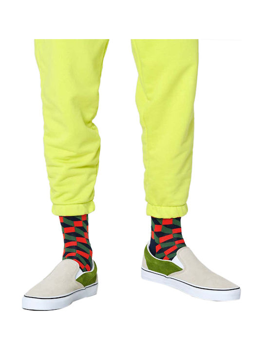 Happy Socks Filled Optic Κάλτσες με Σχέδια Πολύχρωμες