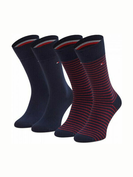 Tommy Hilfiger Men's Patterned Socks Navy 2Pack