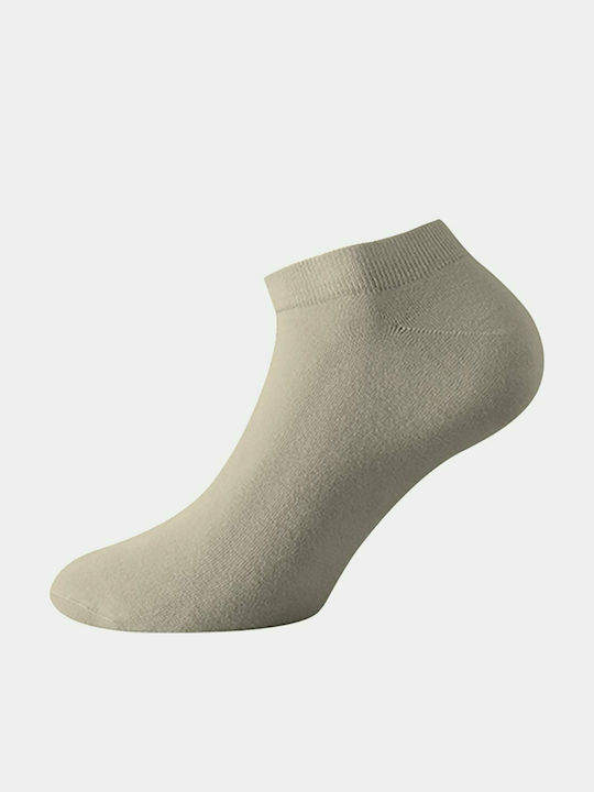 Walk Men's Solid Color Socks Beige