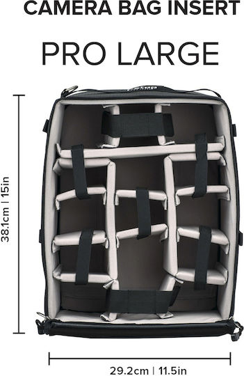 F-Stop ICU (Internal Camera Unit) - Pro Camera Bag Insert and Cube Τσάντα Χειρός Φωτογραφικής Μηχανής Large Μαύρη