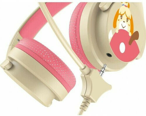OTL Animal Crossing Isabelle On Ear Gaming Headset cu conexiune 3,5mm Negru
