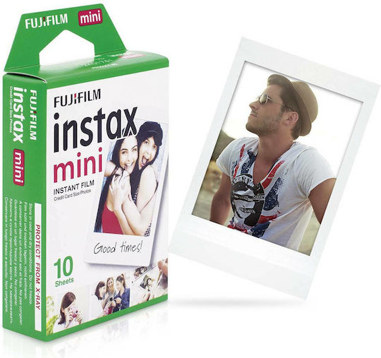 Fujifilm Color Instax Mini Instant Φιλμ (10 Exposures) White