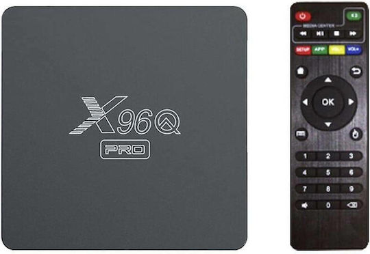 TV Box X96Q-PRO 4K UHD with WiFi 2GB RAM and 16GB Storage Space with Operating System Android 10.0