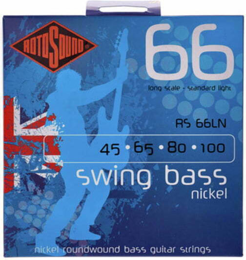 Rotosound Set Nickel gewickelt Saiten für Bass Swing Bass 66 Standard Licht 45 - 100"