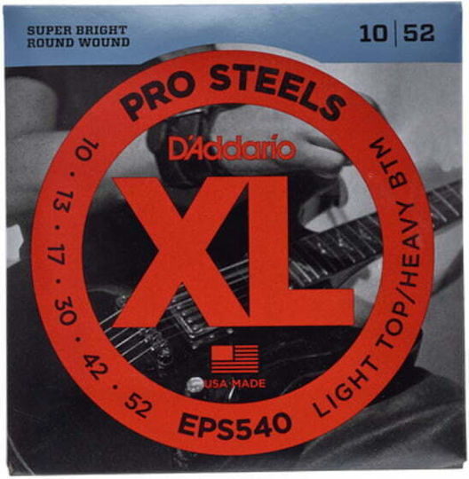 Daddario XL Prosteels Einzel E-Gitarrensaiten Stahl Elektrische Gitarre 6 Stück Regular Light TP/Heavy BTM