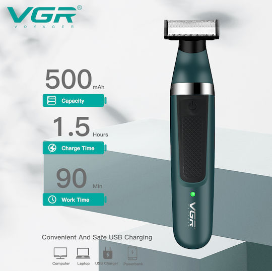 VGR V-393 Ξυριστική Μηχανή Σώματος Επαναφορτιζόμενη