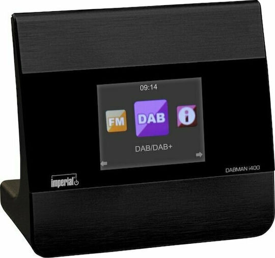 Imperial AV Dabman i400 Επιτραπέζιο Ραδιόφωνο Ρεύματος DAB+ με Bluetooth και USB Μαύρο