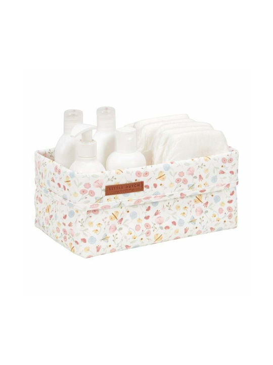 Little Dutch Nursery Storage Basket Flowers & Butterflies Pink 1pcs