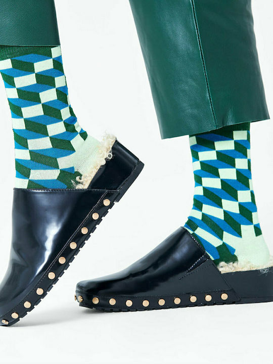 Happy Socks Filled Optic Ανδρικές Κάλτσες με Σχέδια Πολύχρωμες