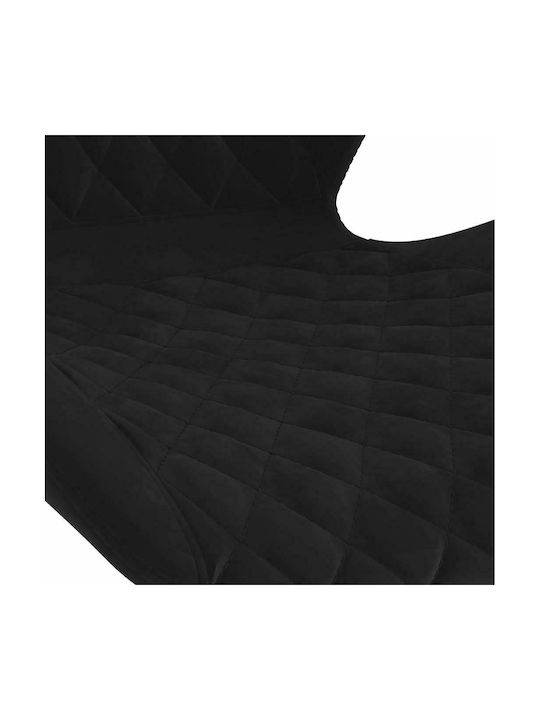 Hocker Bar mit Rückenlehne & Höhenverstellbar Black 2Stück 39x51x89-111cm