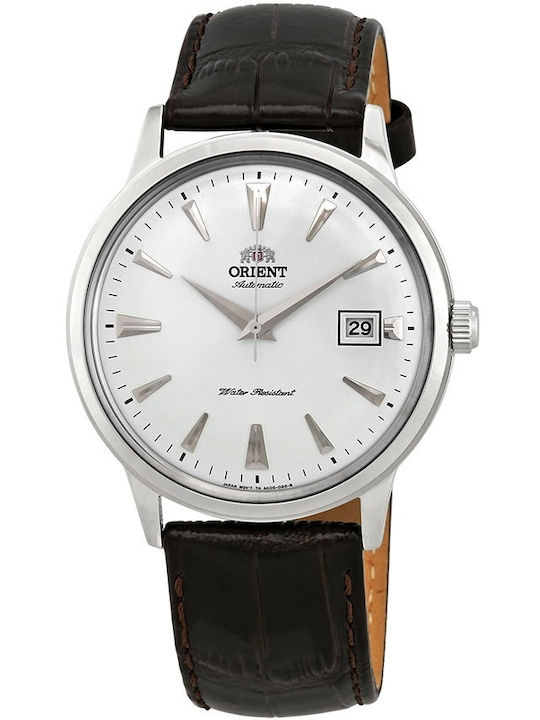 Orient Men's Watch 42mm Automatic with Brown Leather Strap