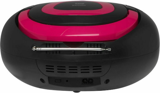 Denver Φορητό Ηχοσύστημα με Bluetooth / CD / USB / Ραδιόφωνο Ροζ