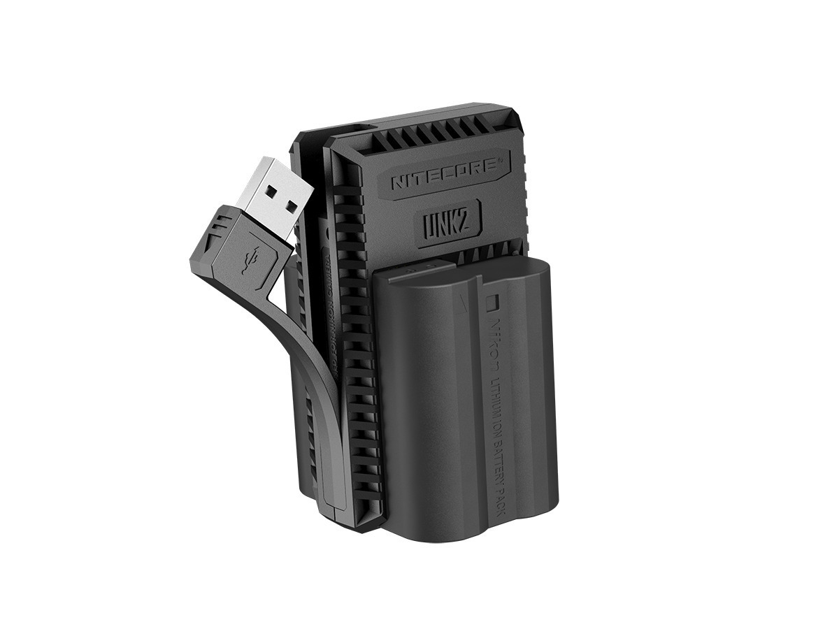 thumbnail image 2 of NITECORE UNK2 Dual Slot USB Charger For Nikon EN-EL15 Camera Batteries (D500, D750, Etc.) 2 of 3