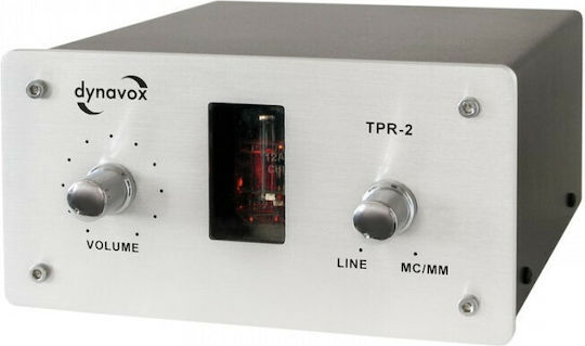 Dynavox TPR-2 Λαμπάτος Προενισχυτής Hi-Fi Stereo Ασημί