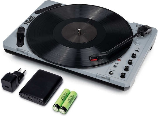Reloop Spin Πικάπ με Belt Drive, Προενίσχυση και Ενσωματωμένα Ηχεία Γκρι