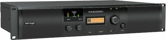 Behringer NX6000D Τελικός Ενισχυτής PA 2 Καναλιών 3000W/4Ω 1600W/8Ω