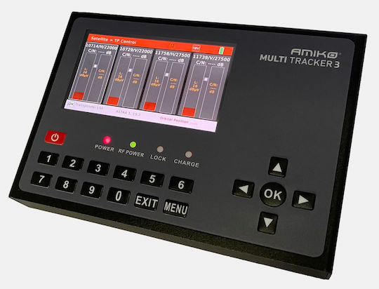 Amiko Electronical Signal Level Meter MultiTracker 3 DVB-C / DVB-C2 / DVB-S / DVB-S2 / DVB-T / DVB-T2 with Screen 5"