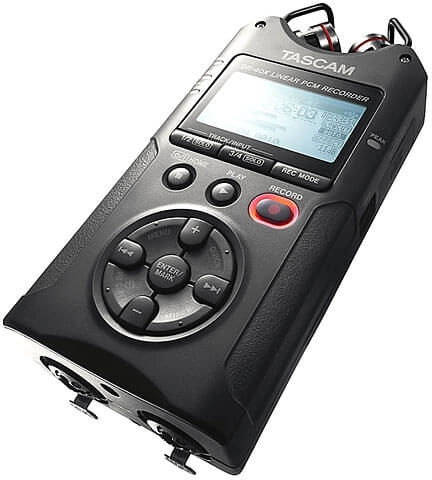 Tascam DR-40X Πολυκάναλος Ψηφιακός Φορητός Εγγραφέας Μπαταρίας/Ρεύματος για Εγγραφή σε Κάρτα Μνήμης με Διάρκεια Εγγραφής 18 Ώρες, Phantom Power και Τροφοδοσία USB