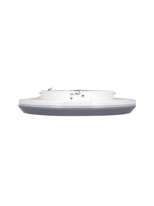 GloboStar Melina Deckenleuchte 48cm Gray mit Integrierter LED und Fernbedienung