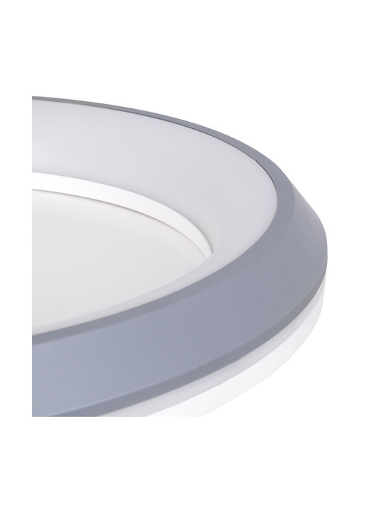 GloboStar Melina Deckenleuchte 48cm Gray mit Integrierter LED und Fernbedienung