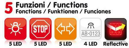 Lampa LED Car Towing & Trailer Light Waterproof Full-Led with Screws 12V 1pc