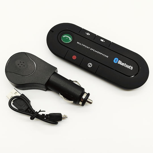 Bluetooth Αυτοκινήτου 4.1 Speakerphone για το Αλεξήλιο (με USB θύρα Φόρτισης)