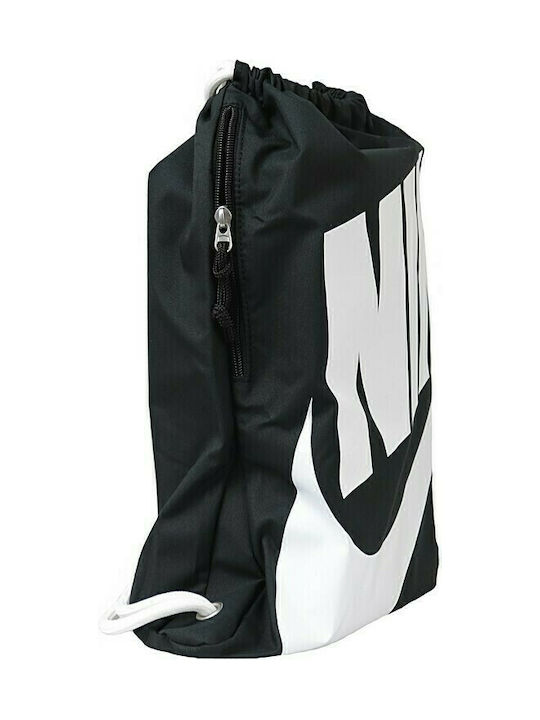 Nike Heritage Unisex Τσάντα Πλάτης Γυμναστηρίου Μαύρη