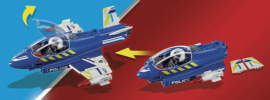 Playmobil City Action Police Jet with Drone for 5-10 years old