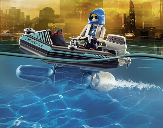 Playmobil City Action Jet Pack with Boat for 5-10 years old