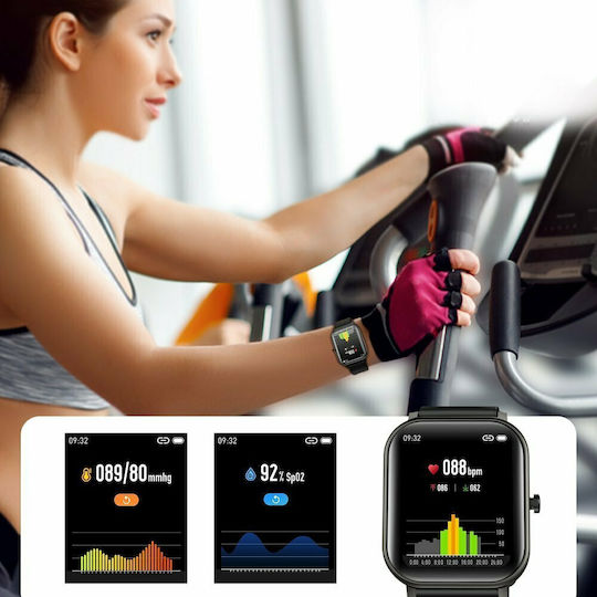 Joyroom JR-FT1 Pro 46mm Smartwatch mit Pulsmesser (Schwarz)