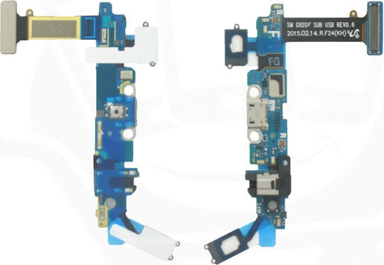 Samsung Καλωδιοταινία με Επαφή Φόρτισης, Μικρόφωνο και Πλήκτρο Άφης (Galaxy S6)