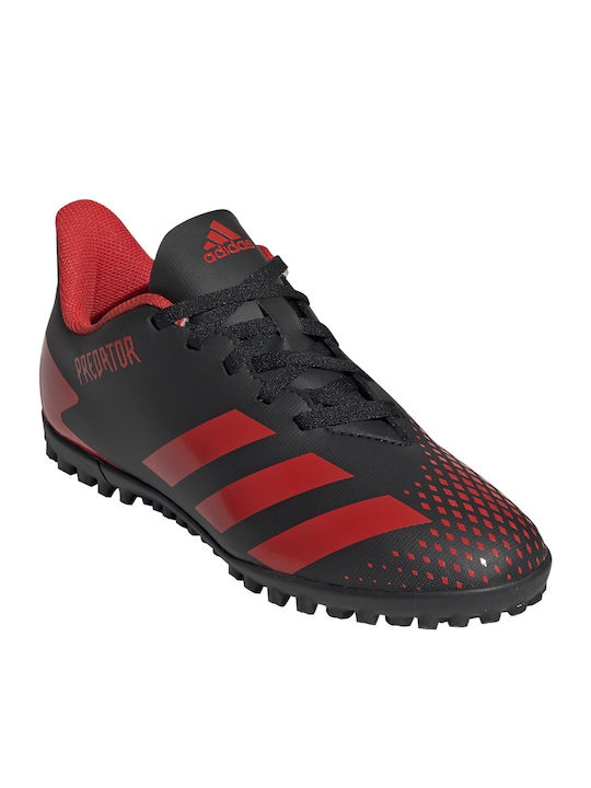 Παιδικά Ποδοσφαιρικά Παπούτσια Predator 20.4 Turf με Σχάρα Core Black / Active Red
