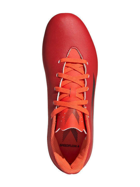 X Speedflow.4 Kids Molded Soccer Shoes Red