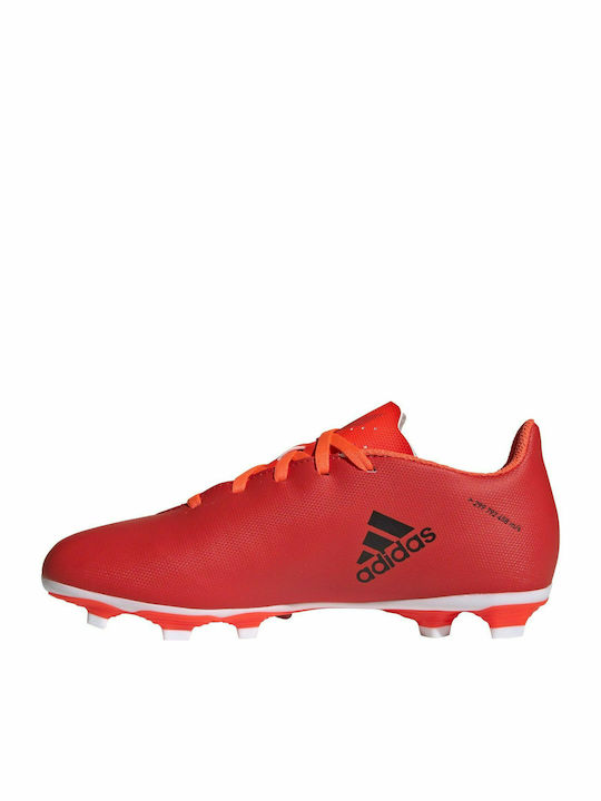 X Speedflow.4 Kids Molded Soccer Shoes Red