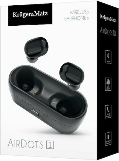 Kruger & Matz Airdots 1 In-ear Bluetooth Handsfree Ακουστικά Μαύρα