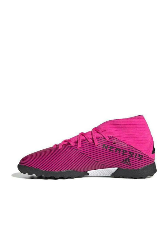Nemeziz 19.3 Turf Kids Soccer Cleats with Turf Shock Pink / Core Black