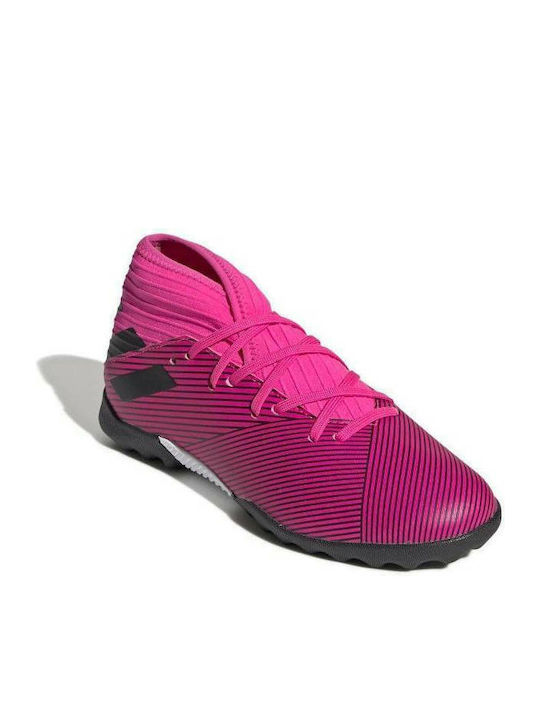 Nemeziz 19.3 Turf Kids Soccer Cleats with Turf Shock Pink / Core Black