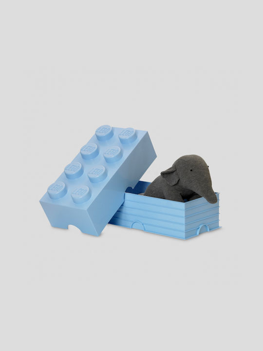 LEGO Children's Storage Box made of Plastic 8-Stud Light Blue 50x25x17cm 1pcs