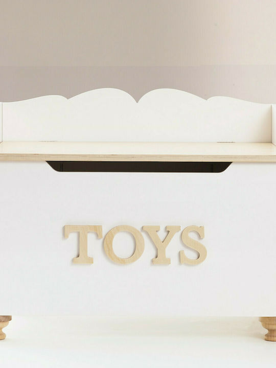 Le Toy Van Детска кутия за съхранение Бял 68x43x53см 1бр