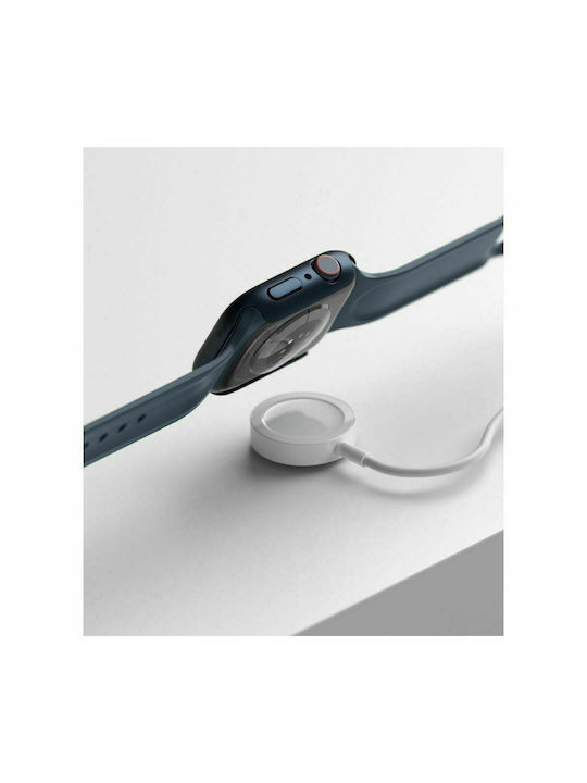 Ringke Slim 2-Pack Plastikhülle Clear & Metallic Blue für Apple Watch 41mm