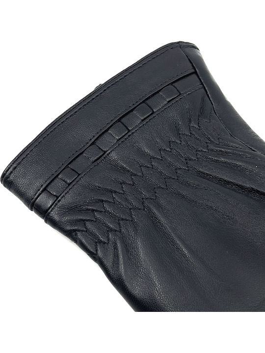 Men's Leather Touch Gloves Black