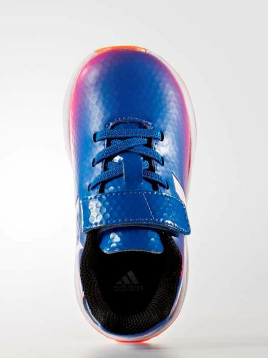 Messi Turf "Blue Blast" Kids Turf Soccer Shoes Blue