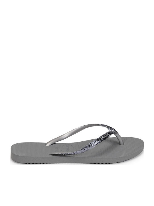 Slim Glitter II Women's Flip Flops Silver