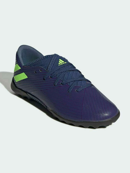 Nemeziz Messi 19.3 Kids Turf Soccer Shoes Tech Indigo / Signal Green / Glory Purple