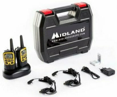 Midland XT50 Adventure Ασύρματος Πομποδέκτης PMR 0.5W με Μονόχρωμη Οθόνη Σετ 2τμχ Σε Κίτρινο Χρώμα
