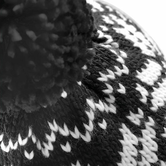 Snowstar B456 Pom Pom Beanie Pentru Bărbați Căciulă Neagră