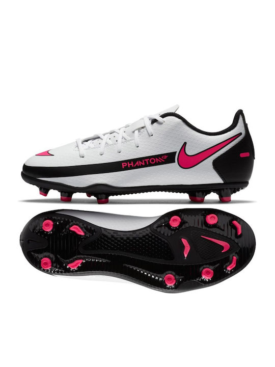 Phantom GT Club FG/MG Kids Soccer Cleats Molded White