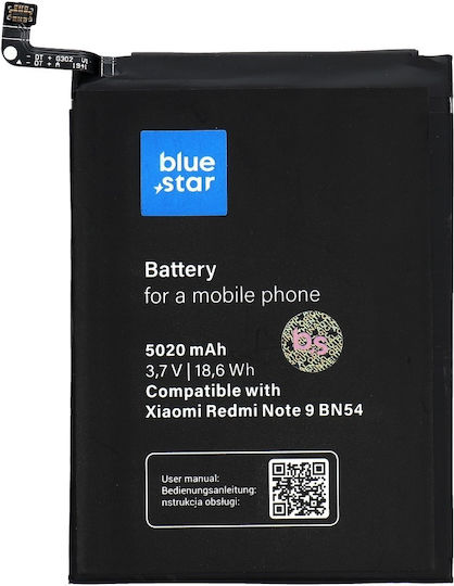 Blue Star Συμβατή Μπαταρία Αντικατάστασης 5020mAh για Redmi Note 9