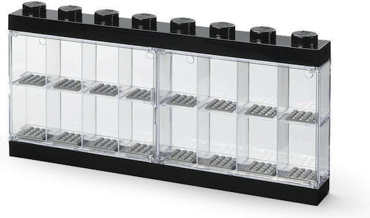 LEGO Παιδικό Κουτί Αποθήκευσης από Πλαστικό Display Case 16 Μαύρο 38x18cm