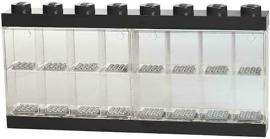 LEGO Παιδικό Κουτί Αποθήκευσης από Πλαστικό Display Case 16 Μαύρο 38x18cm